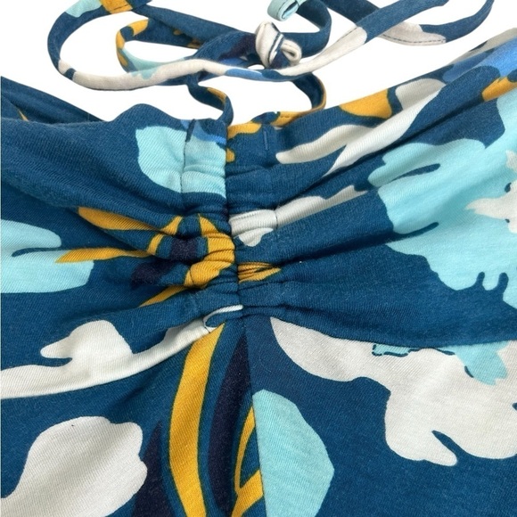Patagonia Kamla Blue Convertible Floral Halter Dress Skirt Outdoor Womens Small - Picture 9 of 12